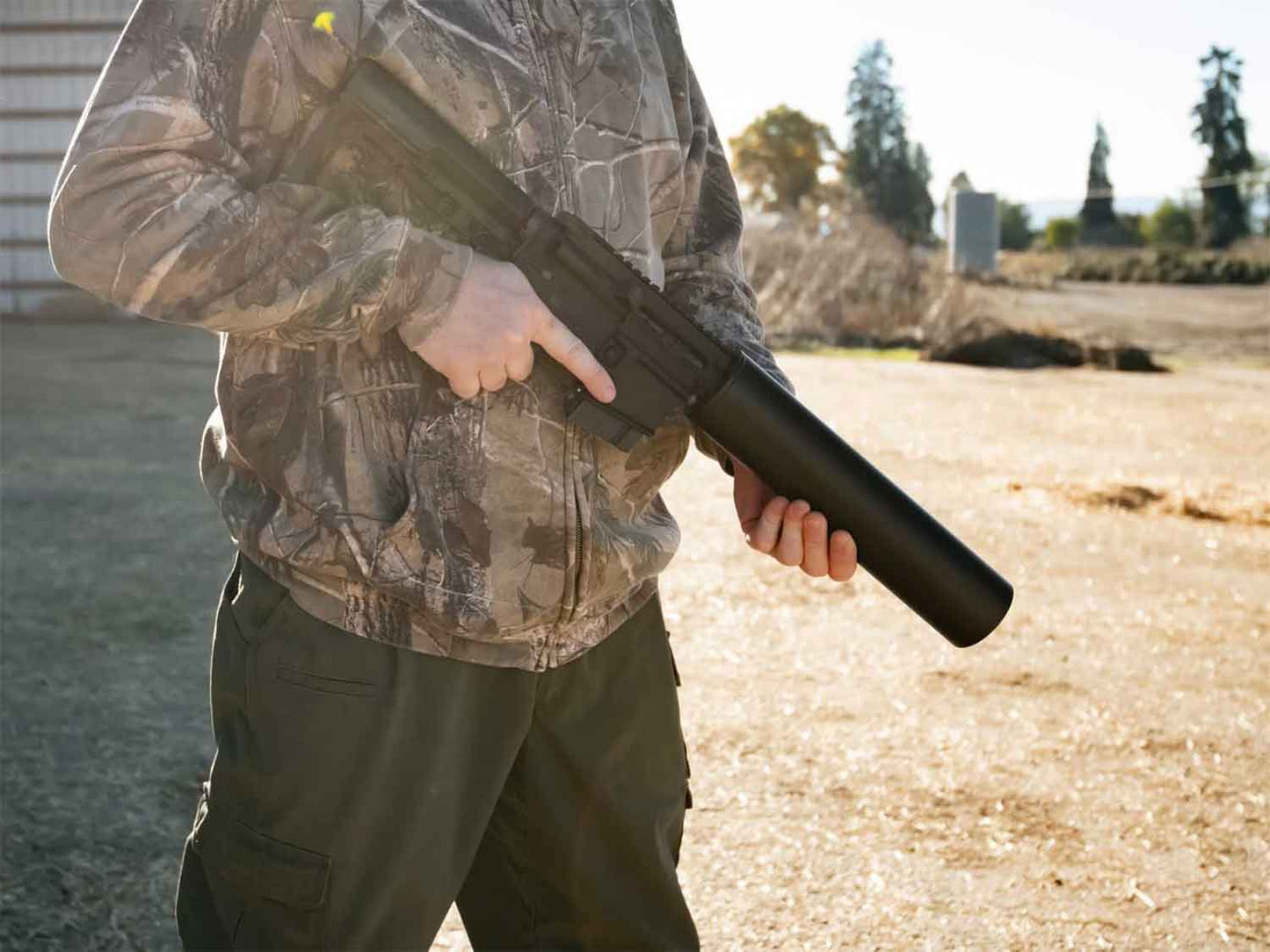 67mm AR-15 Utility (Can) Launcher With A2 Carry Handle & 50 Blanks