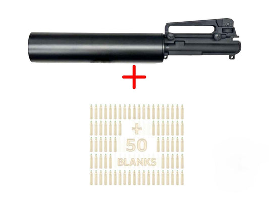 67mm AR-15 Utility (Can) Launcher With A2 Carry Handle & 50 Blanks