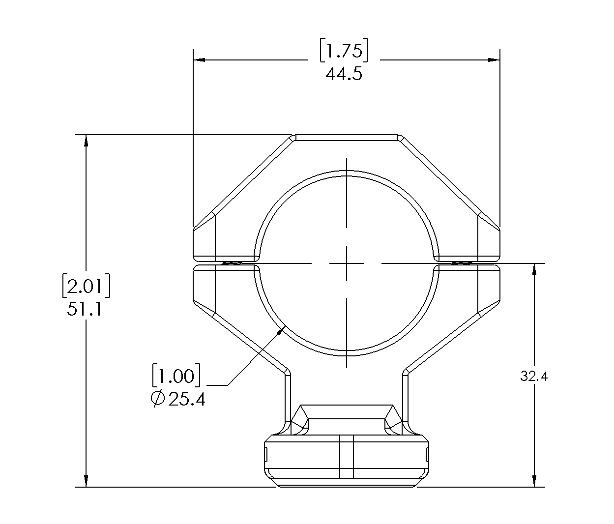 Magnetic Scope Ring Mount (Female)