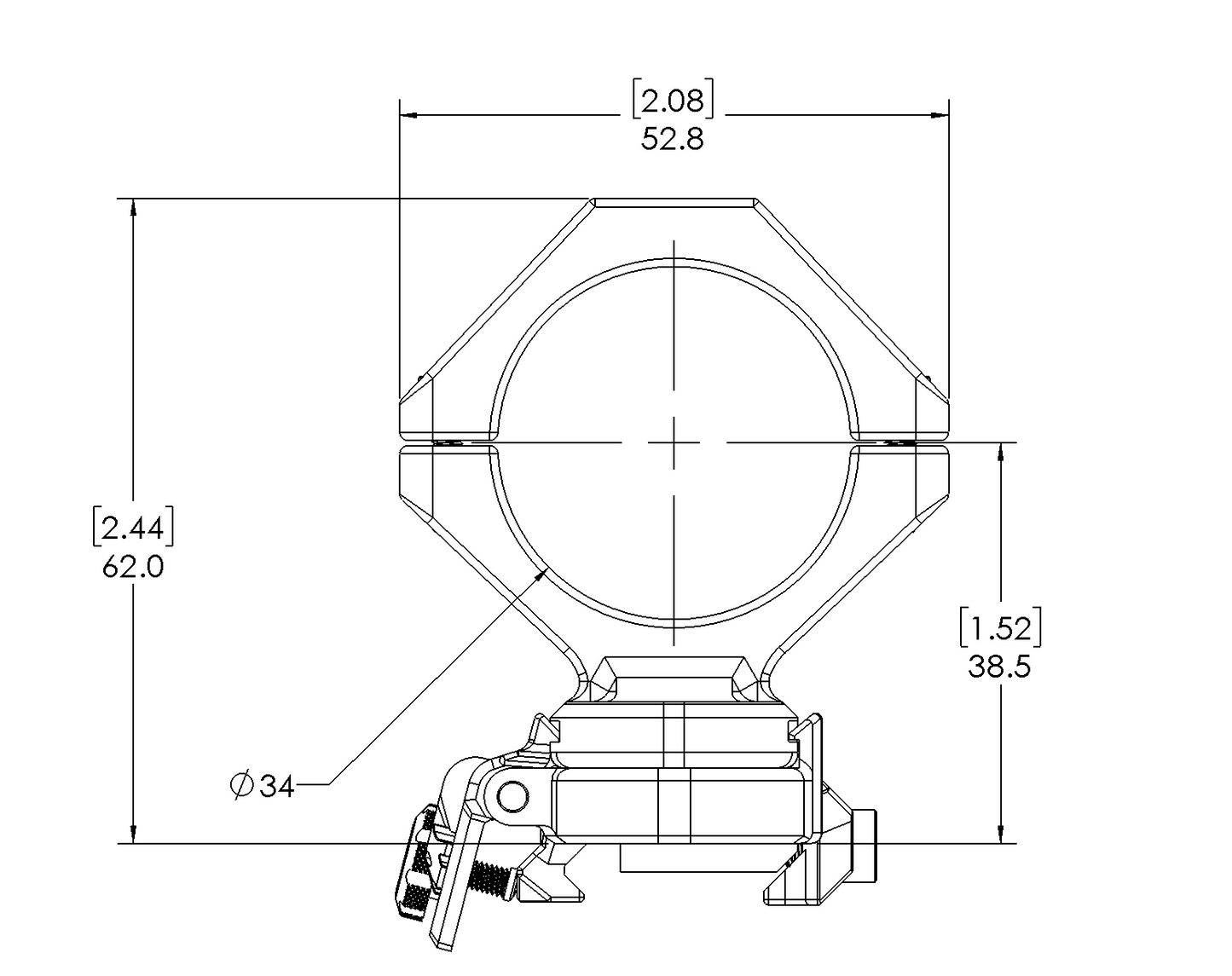Magnetic Scope Mount Set