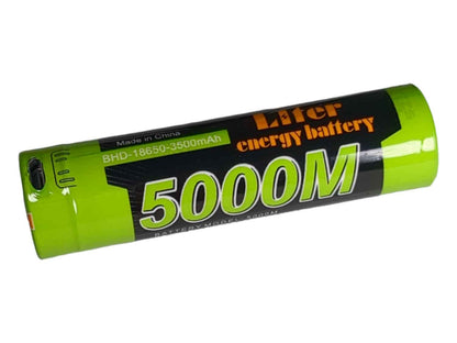 18650 Rechargeable Li-ion Battery with Micro-USB Port