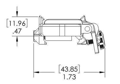 3-Magnet Magnetic Locking Picatinny Rail Mount Receiver