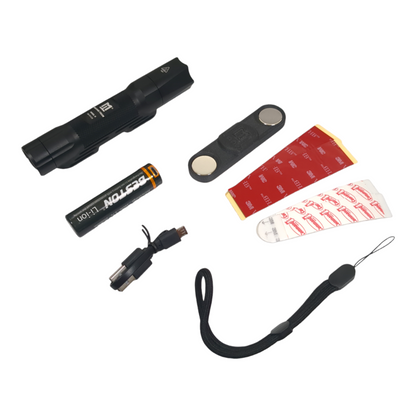 Rigel II-Home: 1100 Lumen Magnetic Tactical Flashlight Kit for Home or RV