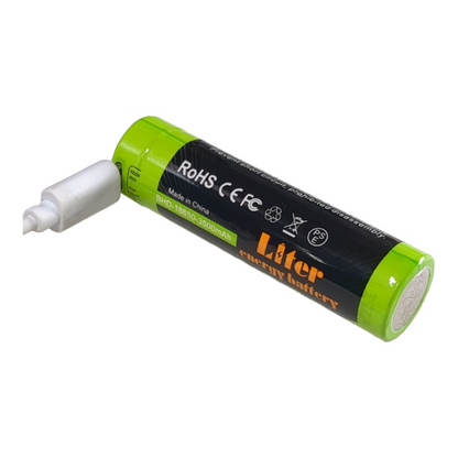 18650 Rechargeable Li-ion Battery with Micro-USB Port